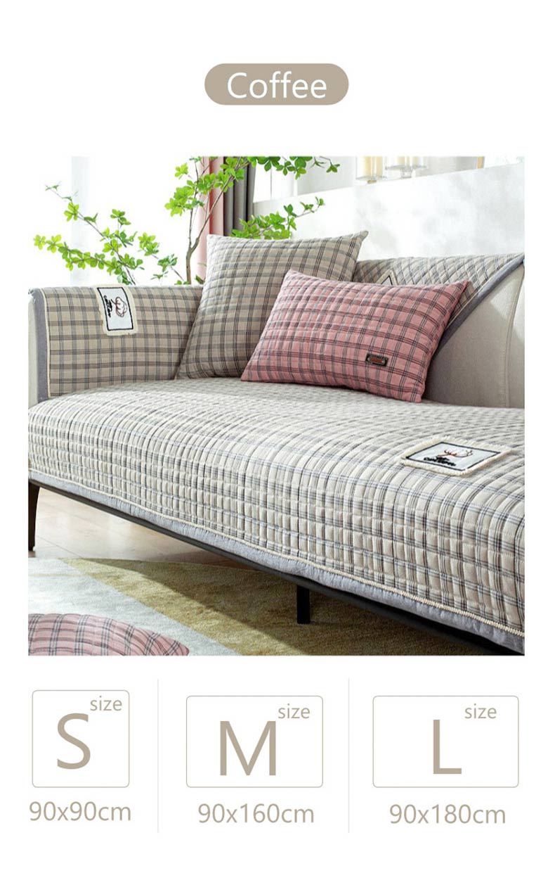 Plaid Sofa Cover-9